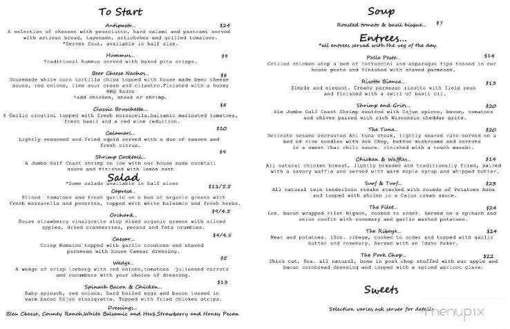 Bistro 241 - Frankfort, KY menu_pic