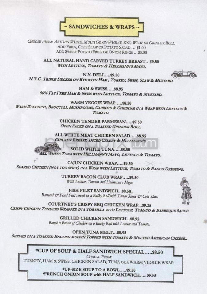 Alex's Restarant Home of Vermont Soup Co - South Burlington, VT menu_pic