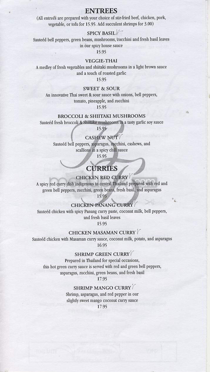 Bangkok Bistro - Burlington, VT menu_pic