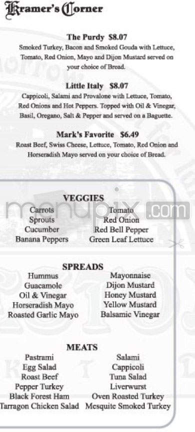 Cobblestone Deli - Burlington, VT menu_pic