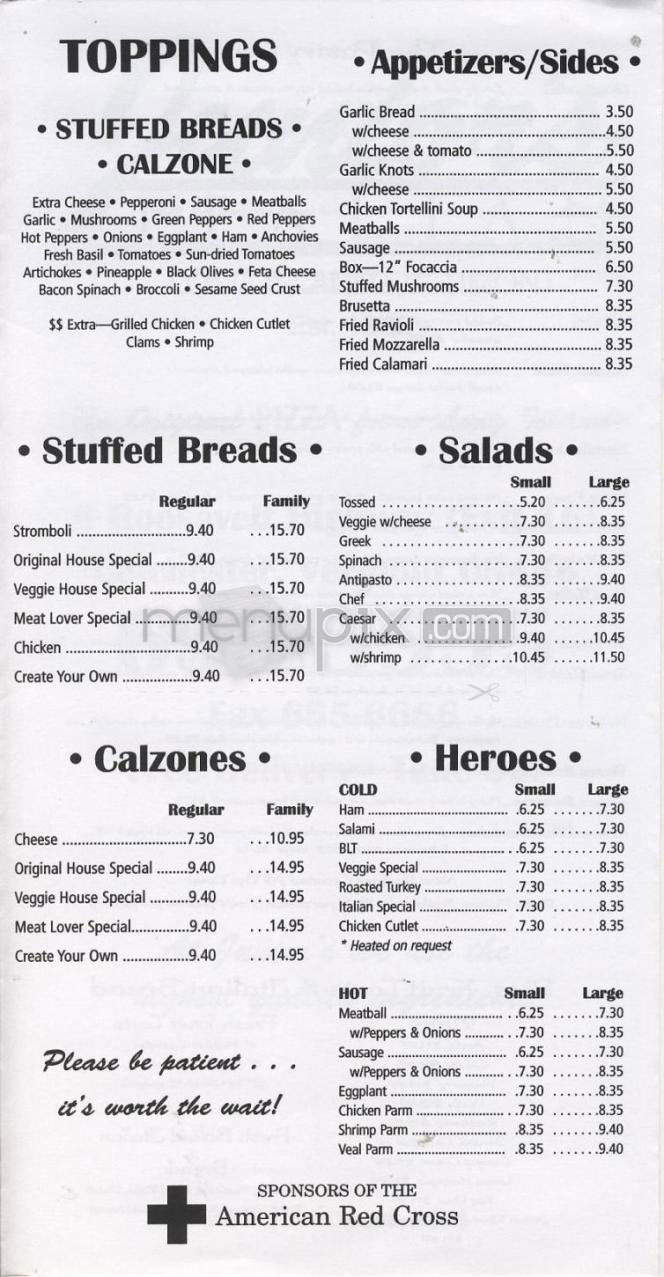 Junior's Italian - Burlington, VT menu_pic