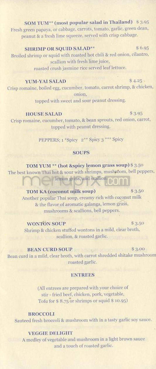 Lemon Grass Thai - Shelburne, VT menu_pic
