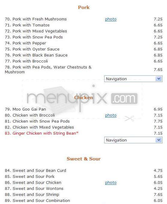 Orchid Chinese Cuisine - South Burlington, VT menu_pic
