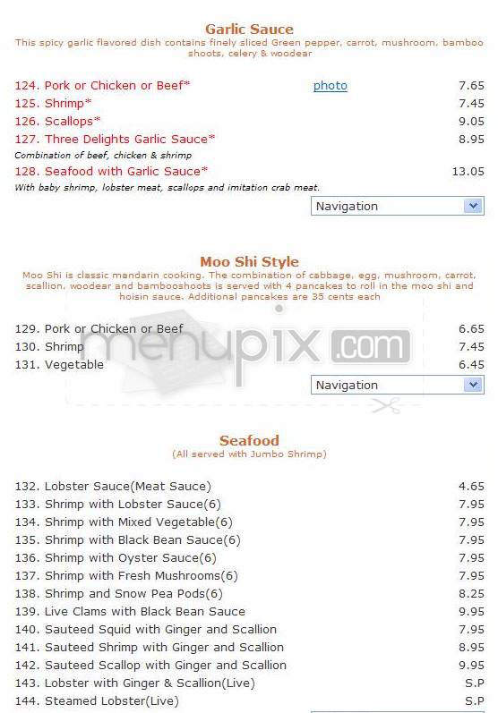 Orchid Chinese Cuisine - South Burlington, VT menu_pic