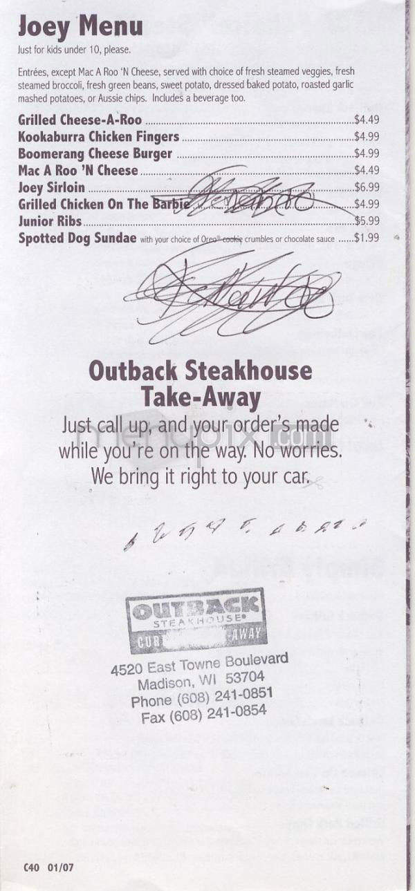 /740062/Outback-Steakhouse-South-Burlington-VT - South Burlington, VT