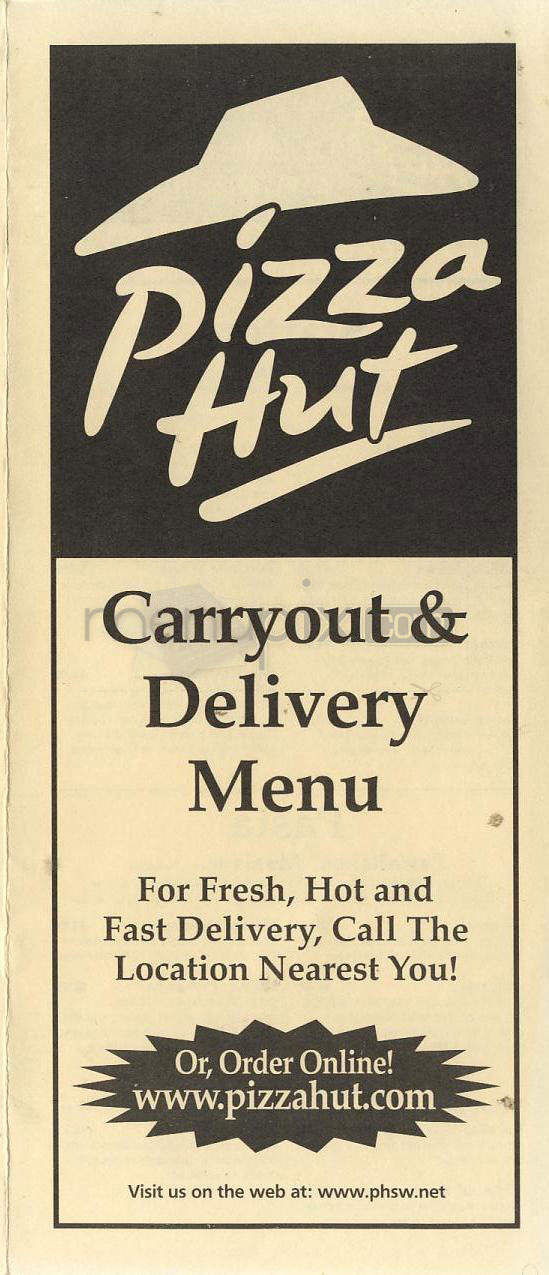 Pizza Hut - Burlington, VT menu_pic