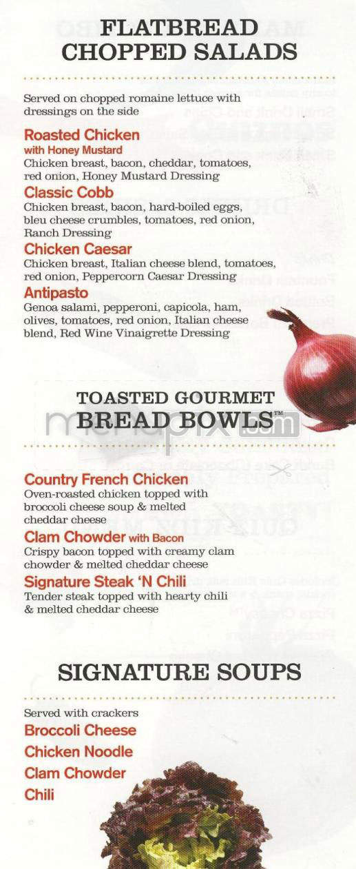 Quiznos Subs - South Burlington, VT menu_pic