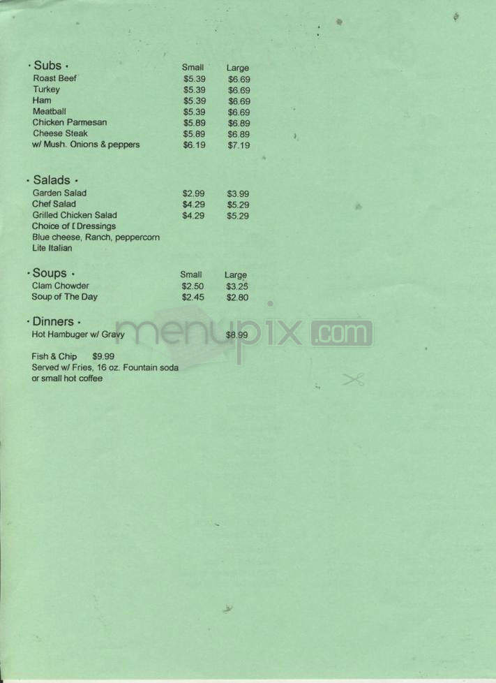 Riversedge Coffee Shop & Grill - Burlington, VT menu_pic