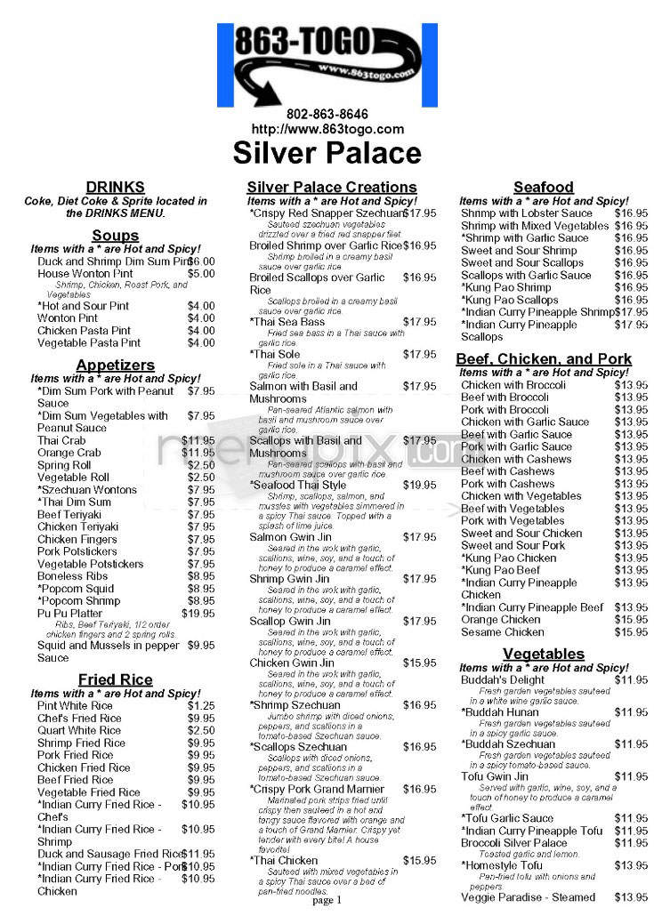 /740148/Silver-Palace-South-Burlington-VT - South Burlington, VT