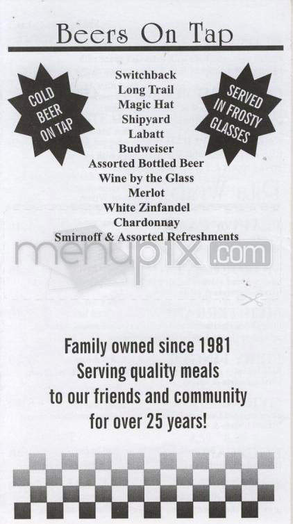 Waf's Westside Deli-Pizza - Winooski, VT menu_pic