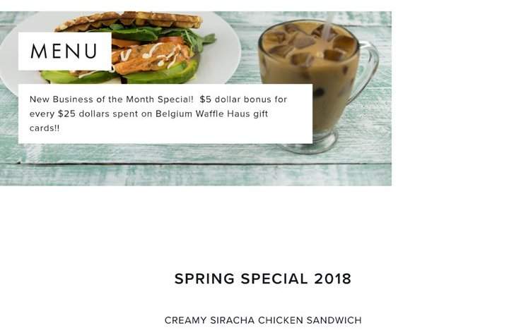 Belgium Waffle Haus - Studio City, CA menu_pic