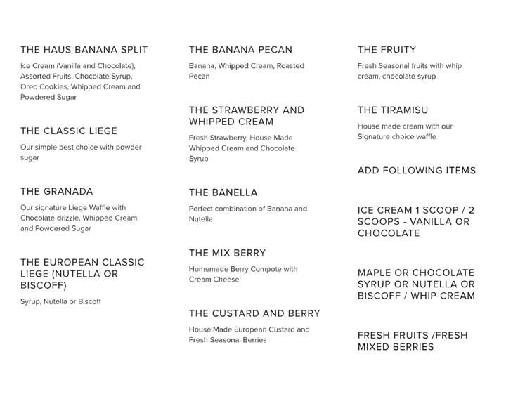 Belgium Waffle Haus - Studio City, CA menu_pic