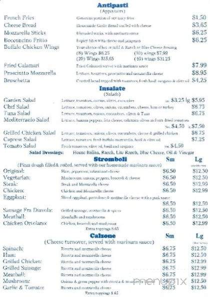 Blue Naples Pizza - Kernersville, NC menu_pic