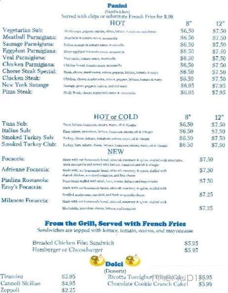 Blue Naples Pizza - Kernersville, NC menu_pic