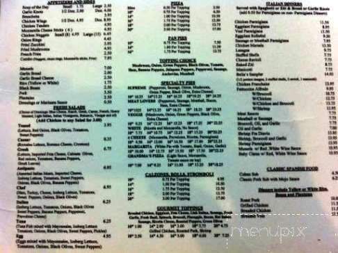 Bella's Pizzeria - Casselberry, FL menu_pic