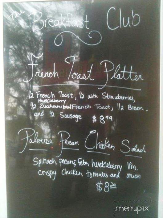 Breakfast Club - Moscow, ID menu_pic