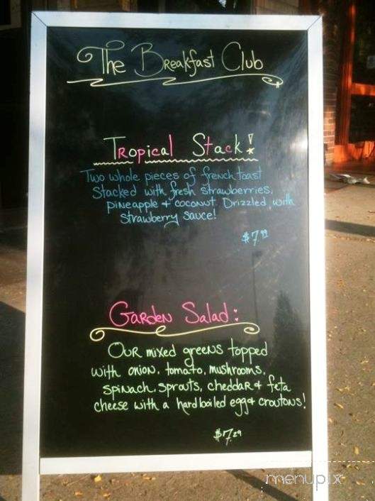 Breakfast Club - Moscow, ID menu_pic