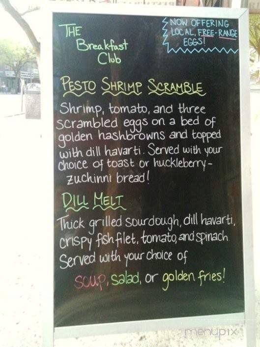 Breakfast Club - Moscow, ID menu_pic