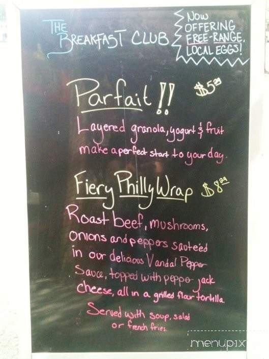 Breakfast Club - Moscow, ID menu_pic
