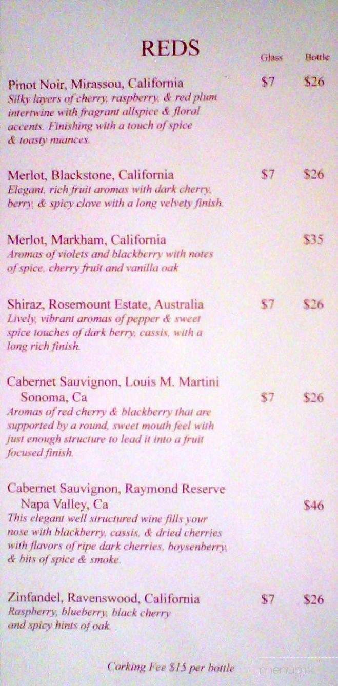Big Steer Restaurant & Lounge - Altoona, IA menu_pic