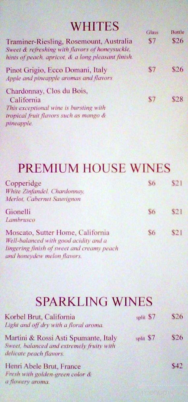 Big Steer Restaurant & Lounge - Altoona, IA menu_pic