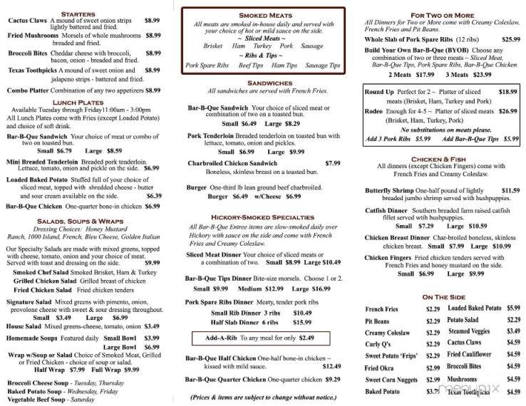 /2500365/Branding-Iron-Barbeque-Menu-Harrisonville-MO - Harrisonville, MO