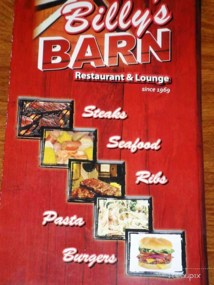 Billy's Barn Restaurant Lounge - Salem, VA menu_pic