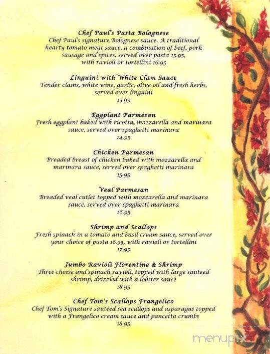 Bella Luna Ristorante - Ludlow, VT menu_pic
