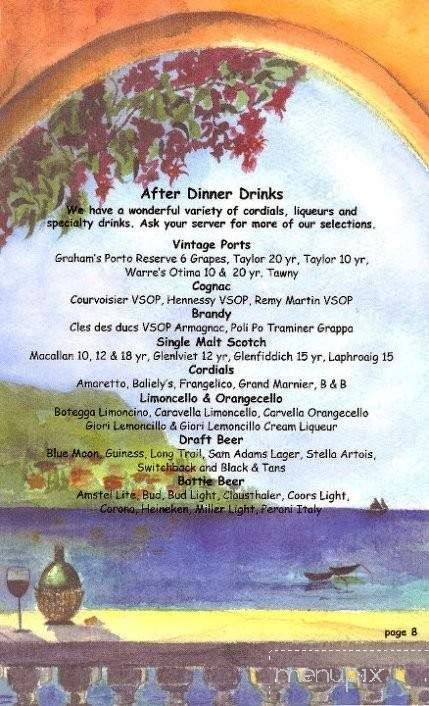 Bella Luna Ristorante - Ludlow, VT menu_pic