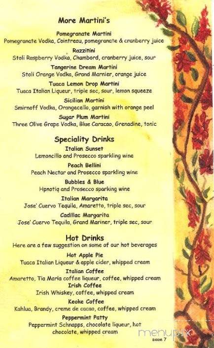 Bella Luna Ristorante - Ludlow, VT menu_pic