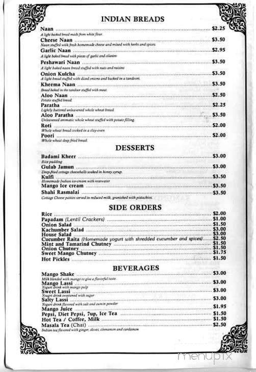 Bawarchi Indian Cuisine - Mt. Juliet, TN menu_pic