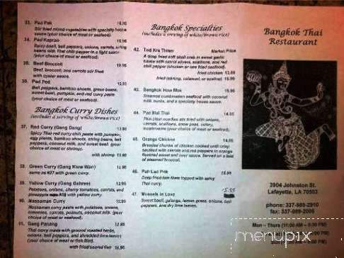 Bangkok Thai - Liberty Lake, WA menu_pic