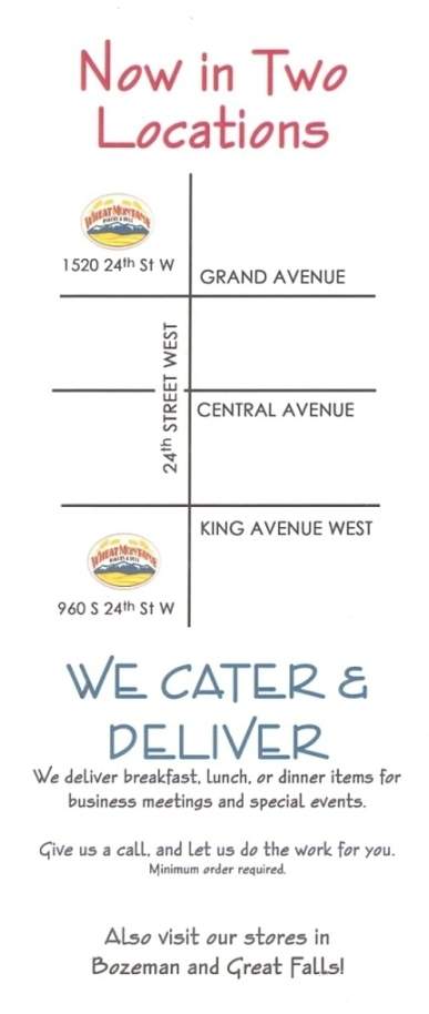 Wheat Montana - Billings, MT menu_pic