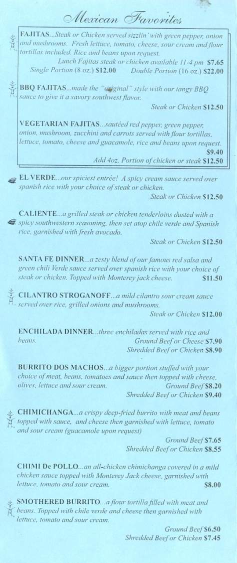 Dos Machos - Billings, MT menu_pic