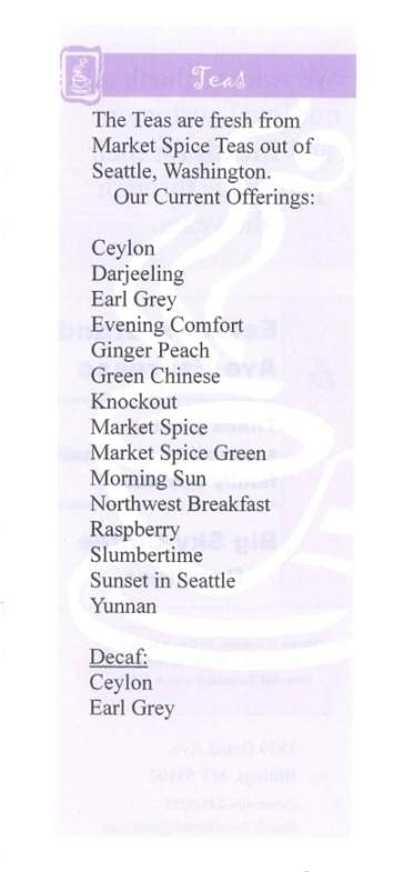 Esther's Grand Ave Espresso - Billings, MT menu_pic