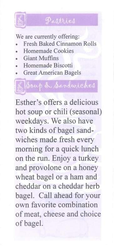 Esther's Grand Ave Espresso - Billings, MT menu_pic