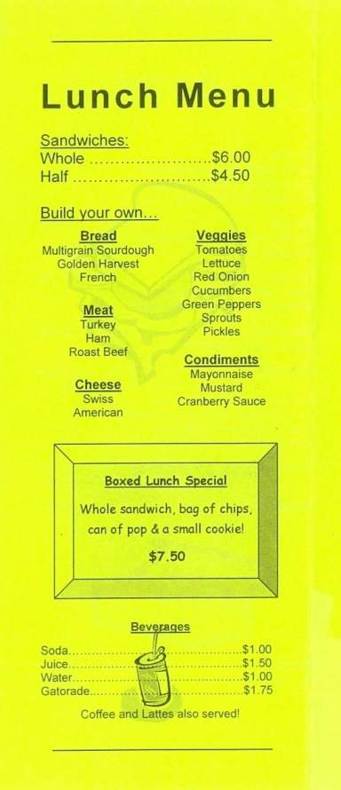 Heiko's Bakery - Billings, MT menu_pic