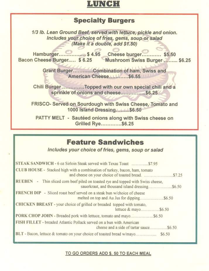 Muzzle Loader Cafe - Billings, MT menu_pic