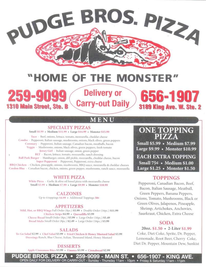 /2601135/Pudge-Brothers-Pizza-Billings-MT - Billings, MT