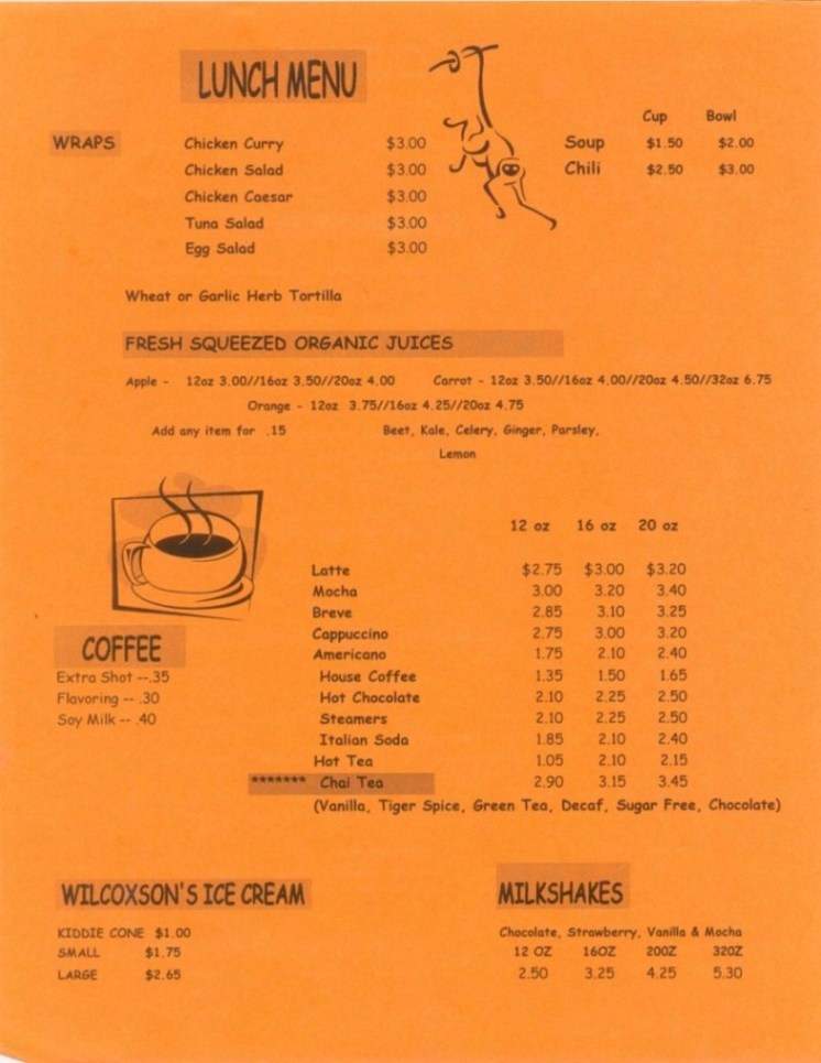 Funky Munky Juice & Java - Billings, MT menu_pic