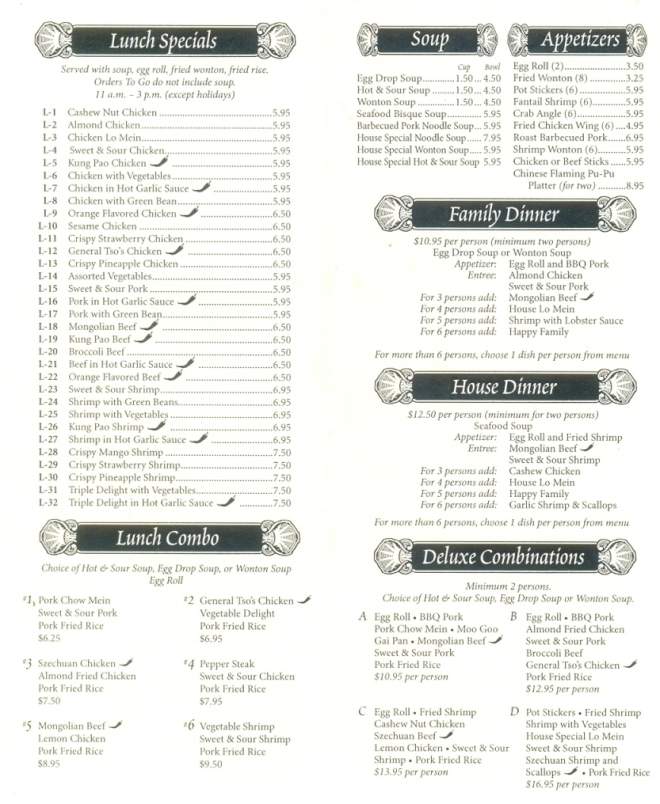 China Dragon - Billings, MT menu_pic