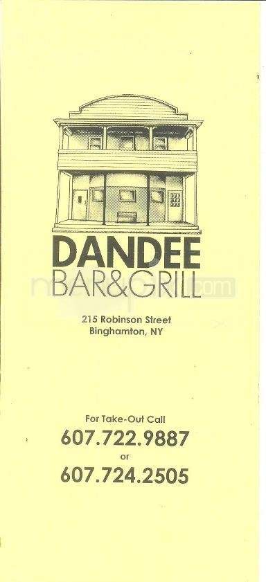 Dan Dee Bar & Grill - Binghamton, NY menu_pic