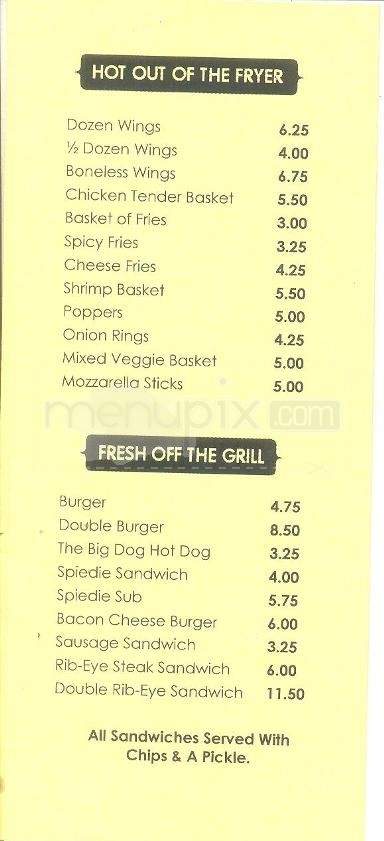Dan Dee Bar & Grill - Binghamton, NY menu_pic
