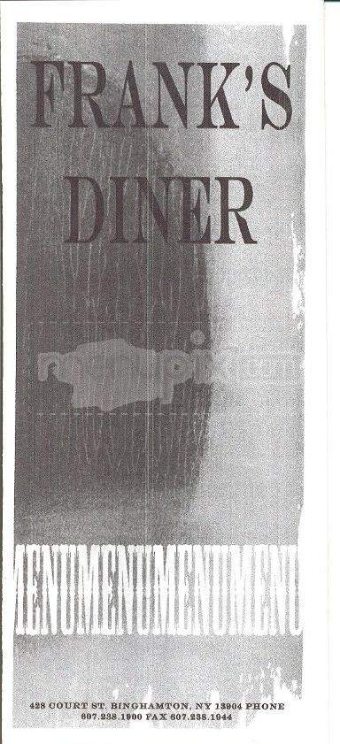 Frank's Diner - Binghamton, NY menu_pic