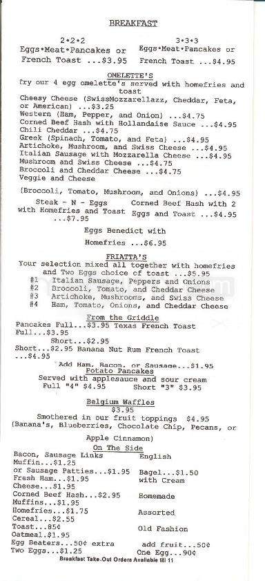 Frank's Diner - Binghamton, NY menu_pic