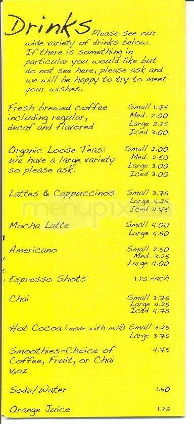 Cup-A-Jo - Binghamton, NY menu_pic