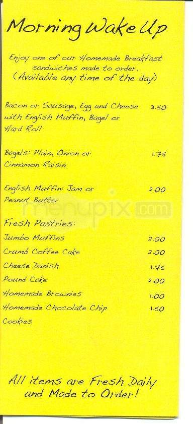 Cup-A-Jo - Binghamton, NY menu_pic