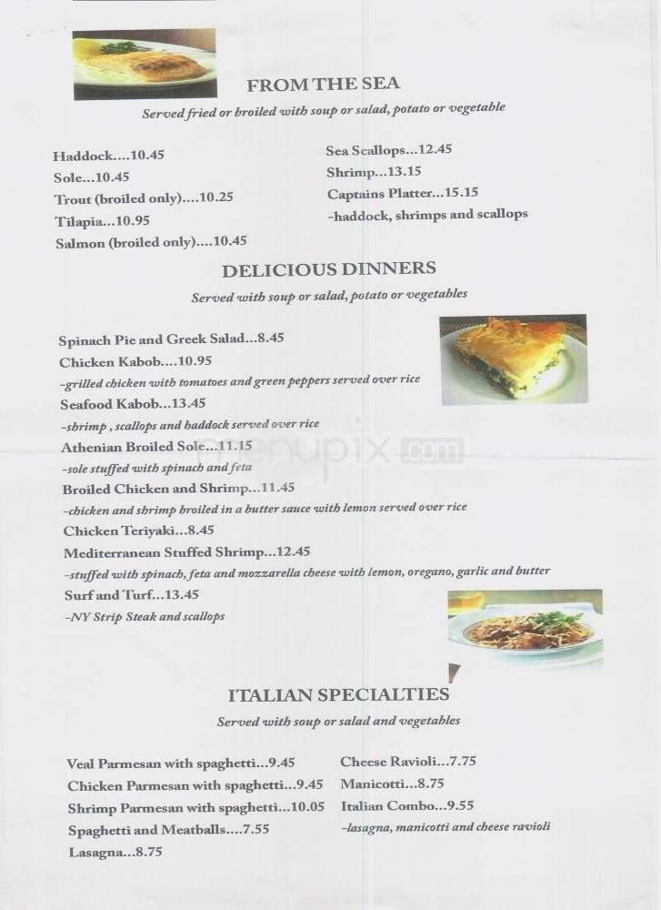 Vestal Diner - Vestal, NY menu_pic