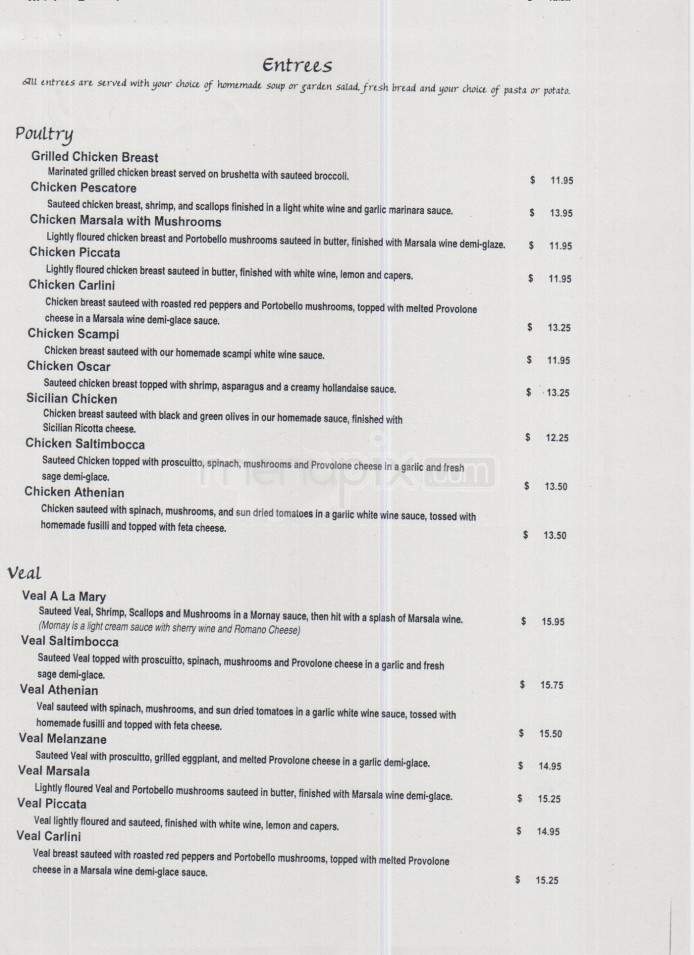 J Michael's Restaurant & Lounge - Binghamton, NY menu_pic