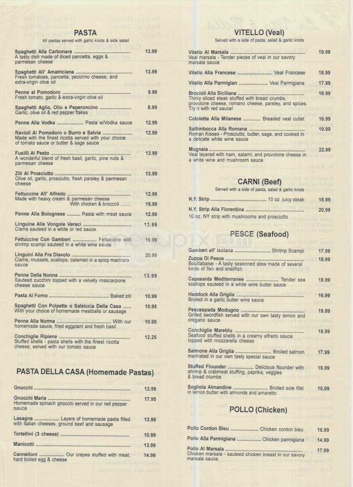 La Vita Bella - Vestal, NY menu_pic